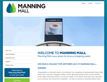 Tablet Screenshot of manningmall.com.au